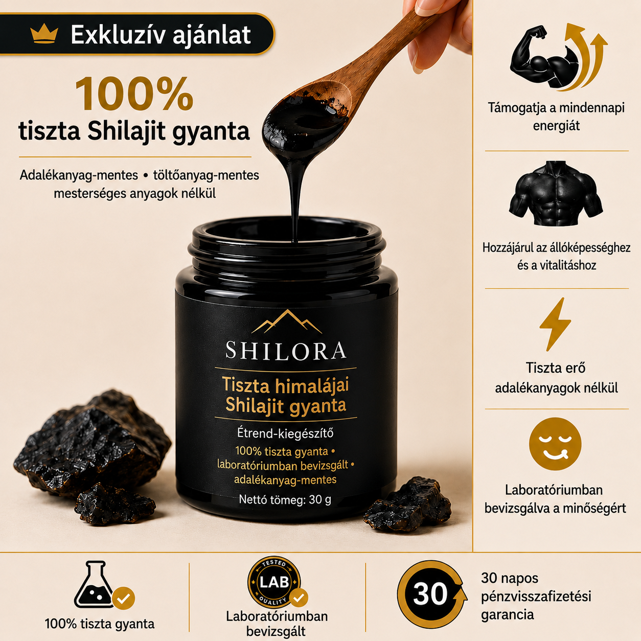 Tiszta himalájai sziladzsitból készült gyanta – Shilora®